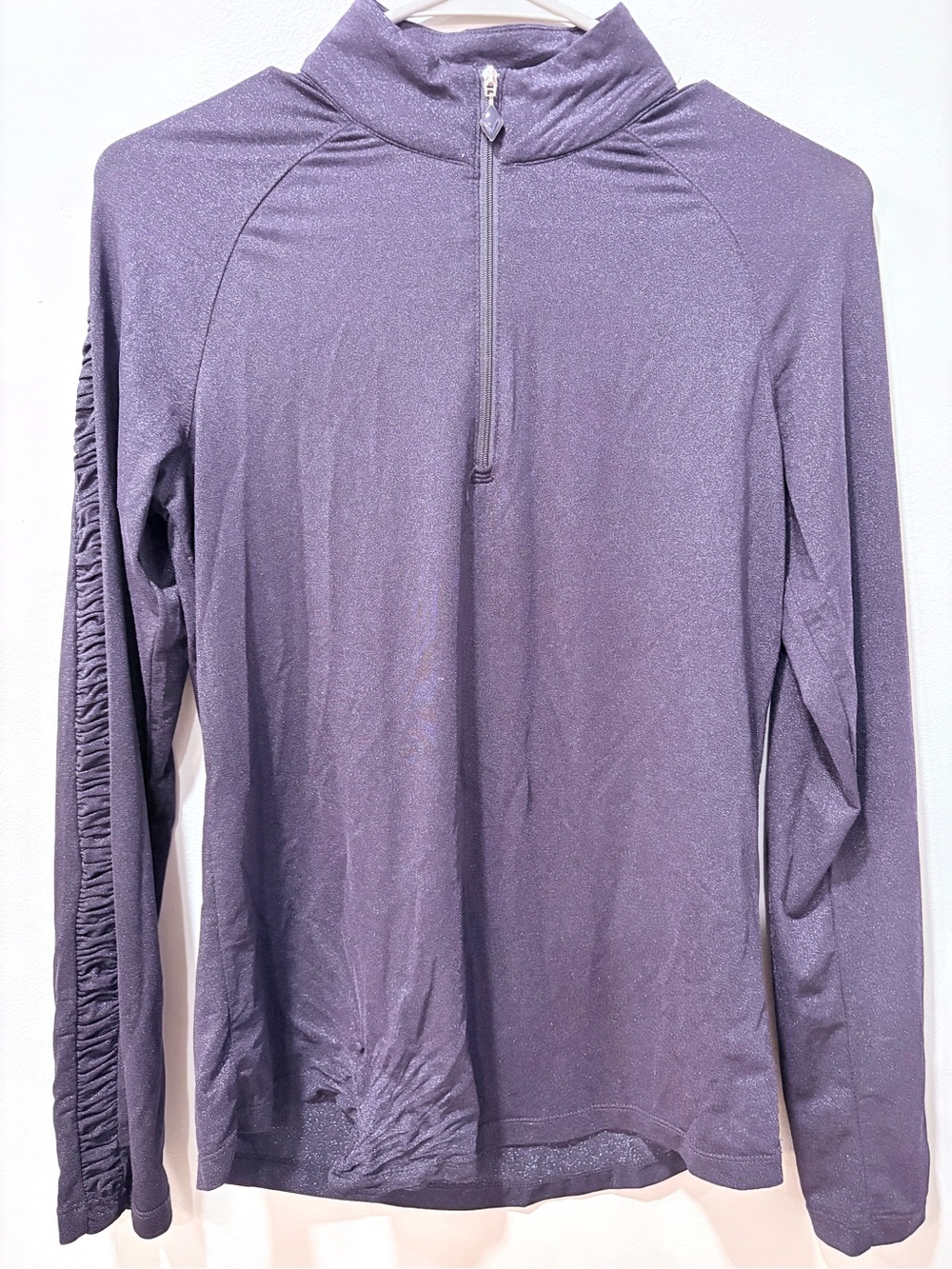 Greg Norman Collection Women’s Golf Navy Half-Zip Long Sleeve Top